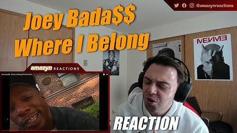 HE TAKIN US BACK IN TIME!! | Joey Bada$$ - Where I Belong (Official Video) (REACTION!!)