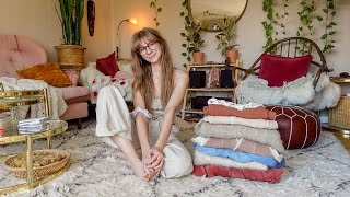 mini vintage + hippie try on thrift haul.