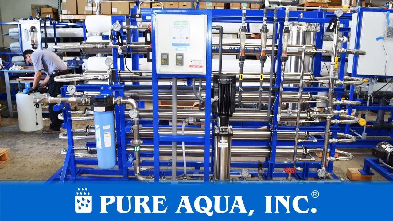 Recycled Water Reverse Osmosis System 16,000 GPD | Hungary | www.pureaqua.com