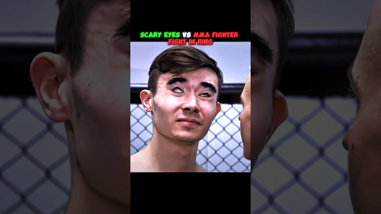 Scary Eyes fighting with MMA Fighter #armwrestling