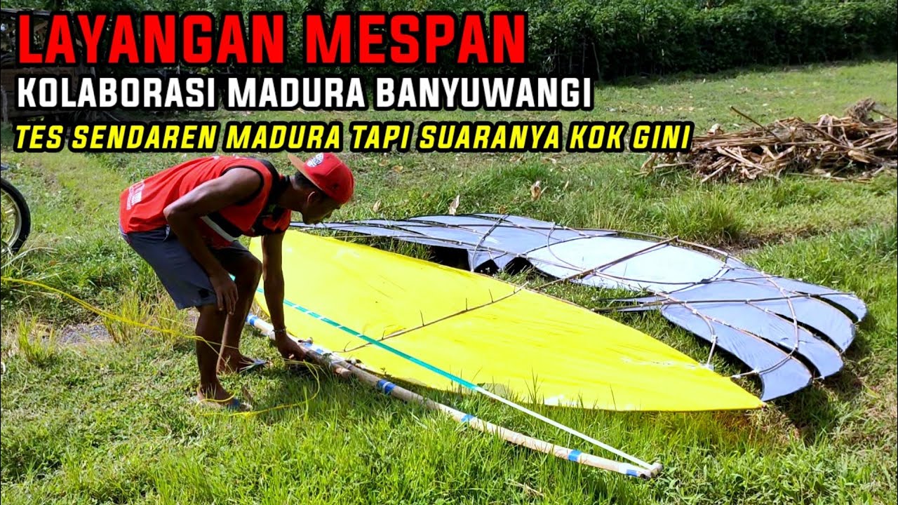 layangan mespan di pasang sendaren khas madura, tapi kok aneh