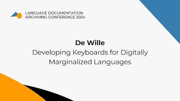 Developing Keyboards for Digitally Marginalized Languages