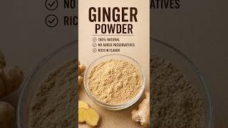 Homemade Ginger Powder ✨ | Instant Flavor Boost #shorts #recipe #gingerpowder