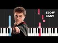 Harry Potter - Theme (SLOW EASY PIANO TUTORIAL)