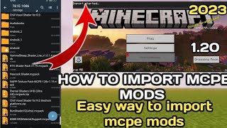 simple process file import export in Android for Minecraft pe 1.20 screenshot 1