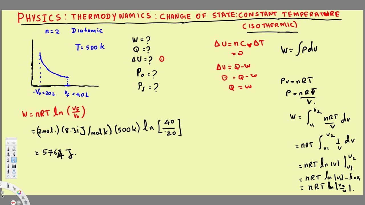 Physics - Thermodynamics - States Change Of States - Constant ...