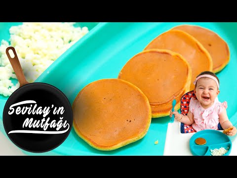Elmalı Bebek Pankeki Nasıl Yapılır? | 7 Aylık Bebek Pankeki Tarifi 1 Yaş | Bebek Pankek Tarifleri