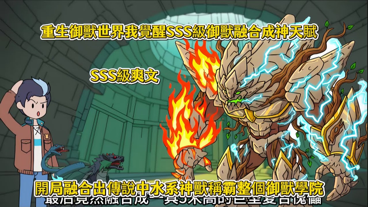 重生御獸世界我覺醒SSS級御獸融合成神天賦，開局融合出傳說中水系神獸稱霸整個御獸學院#沙雕动画