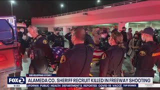 Sheriff's sergeant says family of slain recruit is distraught
