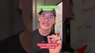 How to Legally Avoid Taxes in Florida #florida #onlyfans