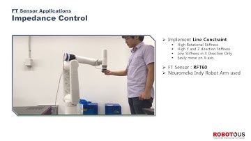 [ROBOTOUS]Impedance control using RFT sensor of ROBOTOUS