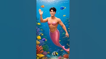 🧜🏻‍♂ Jinu ’s funny act of turning into a Mermaid #sajaboys #kpop #funny #rumi