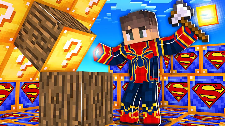 ماين كرافت بس العالم من بلوكات حظ الأبطال الخارقين !😱 - Lucky Hero World