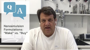 "Make" or "Buy"? Benefits of Making Nanoemulsions with ISM Ultrasonic Processors & NanoStabilizers