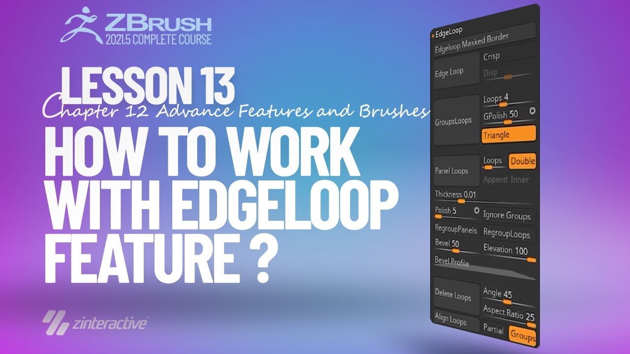 how to insert edge loop in zbrush