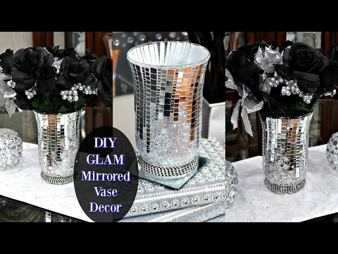 Video: DIY DOLLAR STORE GLAM MIRRORED VASE DECOR | DIY MODERN GLAM HOME DECOR IDEAS 2020