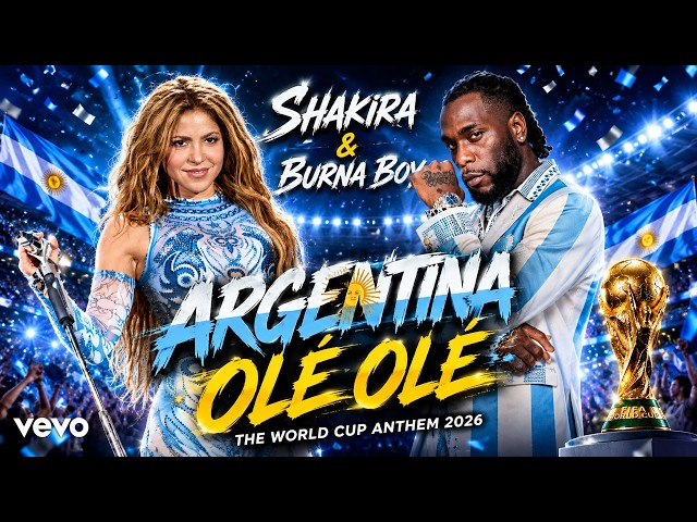 Shakira & Burna Boy Style – Argentina Olé Olé | World Cup 2026 Anthem | Official Stadium Song