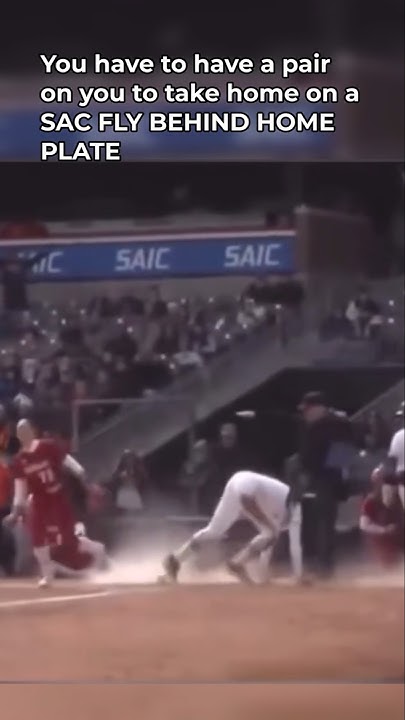 He Stole Home On A Sac Fly Behind Home Plate - YouTube