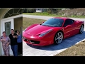 Son Surprises Dad with Ferrari 458 for his Birthday