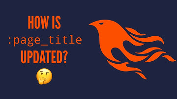 How is the `:page_title` assign updated? #liveview  #phoenix #elixirlang