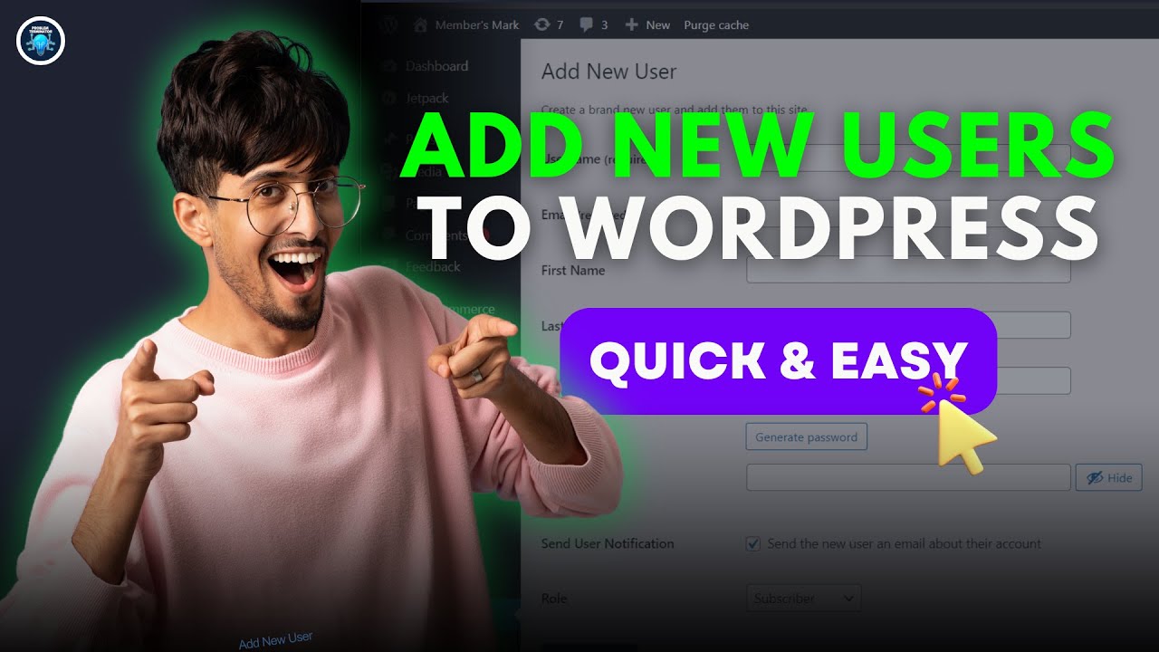 How to Add a New Admin User to WordPress - YouTube