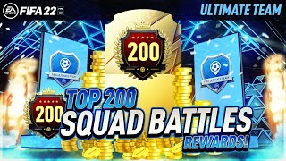 FIFA 22 - OMG 49TH IN THE WORLD! TOP 200 SQUAD BATTLES REWARDS!