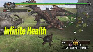 Cheat Code Monster Hunter - Infinite Health (PCSX2)