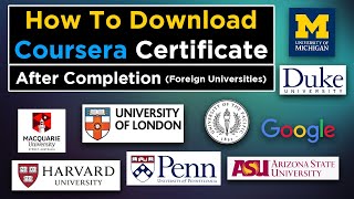 Get Your Professional Certificates in PDF From Coursera