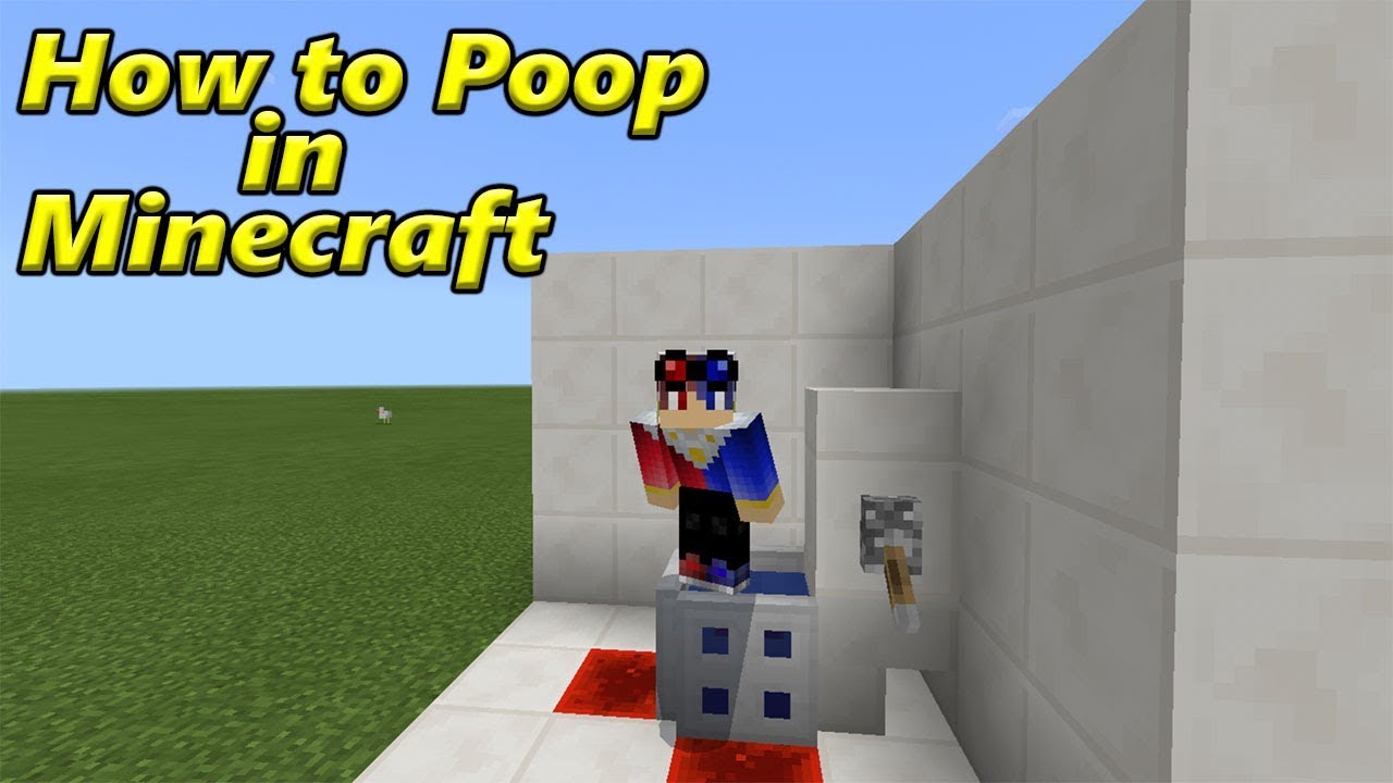 How to Poop  in Minecraft  Redstone Creation YouTube