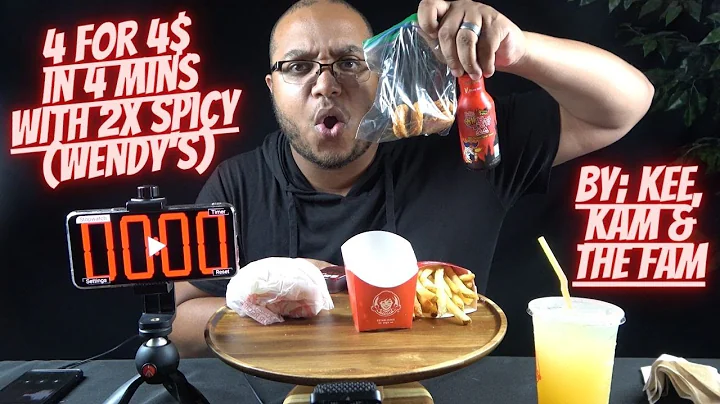 CHALLENGE | 4 For $4 In 4 Mins With 2x Spicy Sauce...