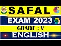 Cbse safal exam 2023  grade v  english sample paper with solution safal grade5 english