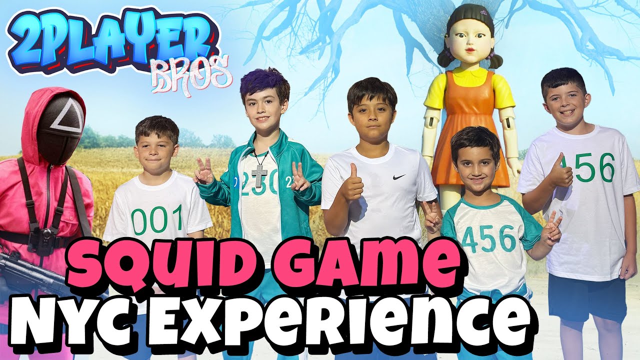 🦑 Squid Game NYC 🗽 FULL EXPERIENCE💥 2 Player Bros & Friends 🕹️🕹️
