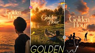 New Instagram Trending Cinematic GOLDEN HOUR Photo Editing Tutorial | Trending Photo Editing screenshot 5