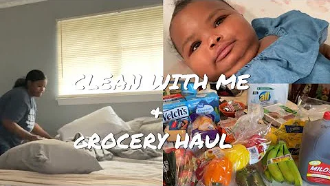 Clean With Me | Mini Grocery Haul | Vlogmas Day 5