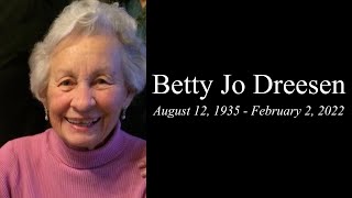 Betty Jo Dreesen - Memorial Service