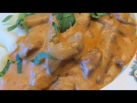 Видео рецепт Гуляш из свинины со сметаной