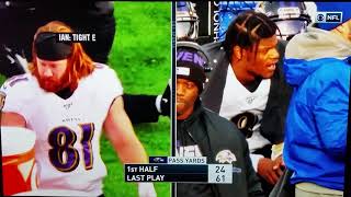 Hayden Hurst #81 61yd catch n run Ravens/Bills