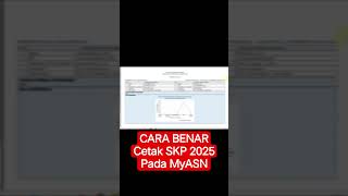 cara benar cetak SKP 2025