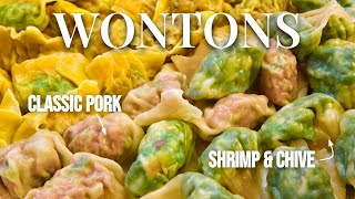 Making the Best Wontons with Pork & Shrimp | Better Than Takeout by What's for Dinner? 1,311 views 5 days ago 4 minutes, 53 seconds