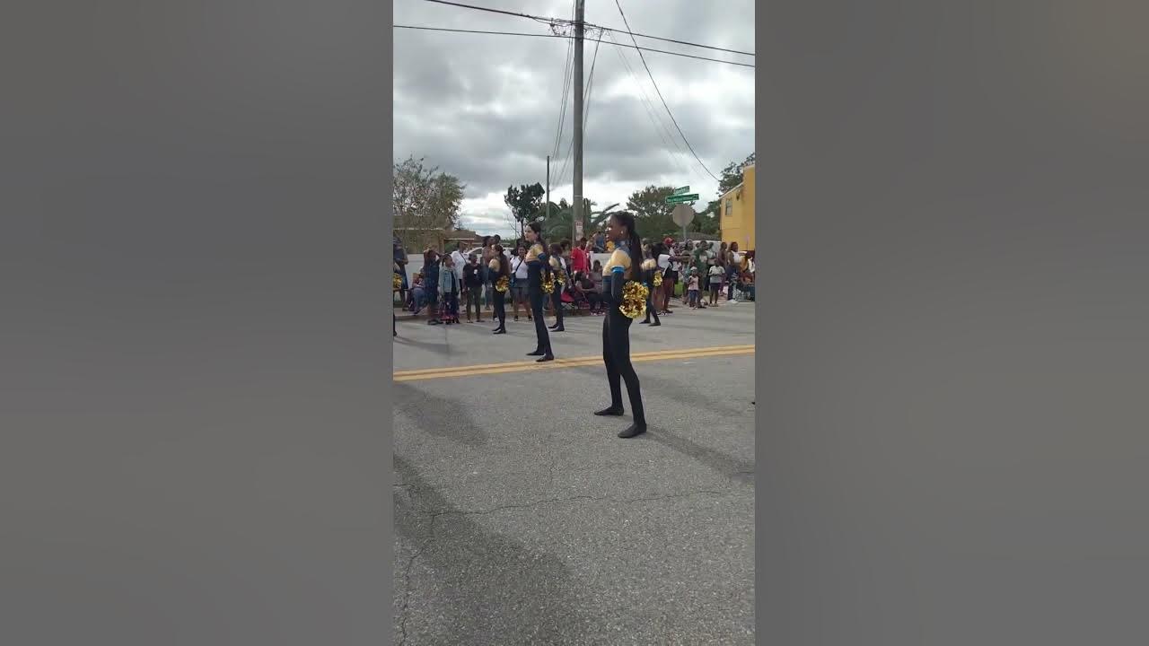 Mainland High School band marching in the Bethune Cookman University Parade 2023