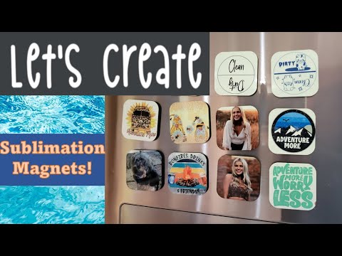 Sublimation Magnets! #sublimationblank #sublimationprinting #sublimation  #sublimationtutorial 