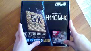 Распаковка материнской платы Asus H110M-K  из Rozetka.com.ua