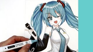 How  To Draw Anime Easy - Hatsune Miku | DRAW2NIGHT