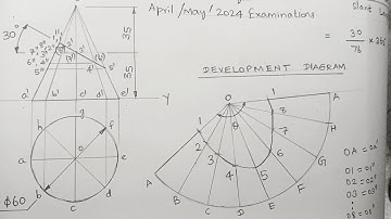 April / May 2024 Engineering Graphics Examinations | Question 4 Forenoon Session
