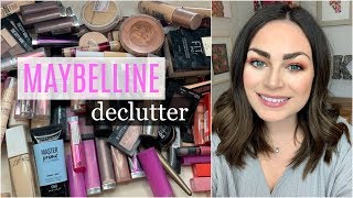 The Best &amp; Worst of MAYBELLINE | Decluttering My Entire Maybelline Collection