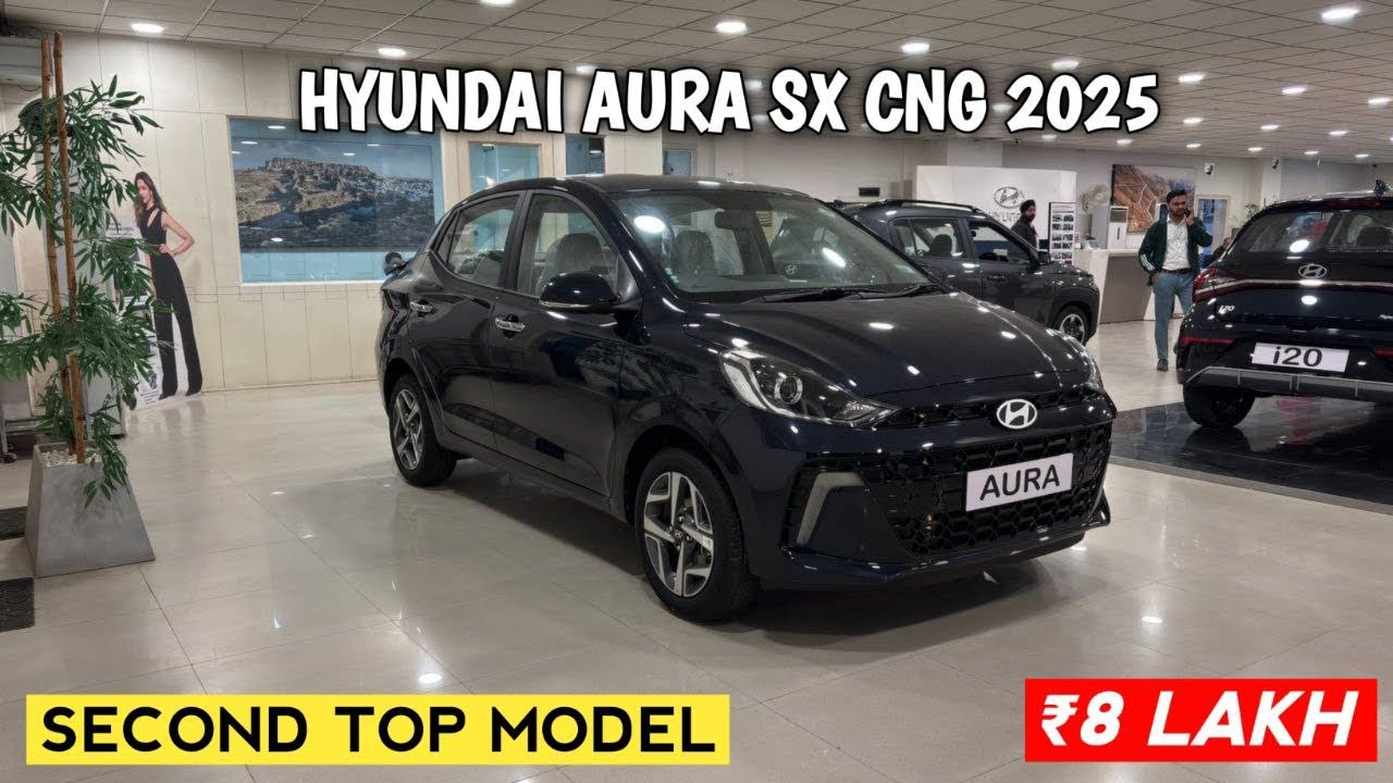 Hyundai Aura Sx Cng Review | Aura Second Top Model 2025