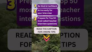 6 Teacher Interview Tips