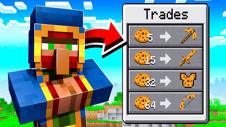 Minecraft But Villagers Trade OP Cookies...