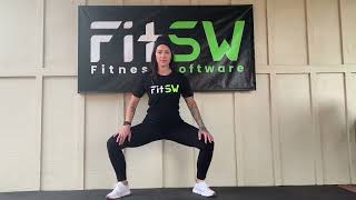 Inner Thigh Squat Stretch Exercise Demo How-to