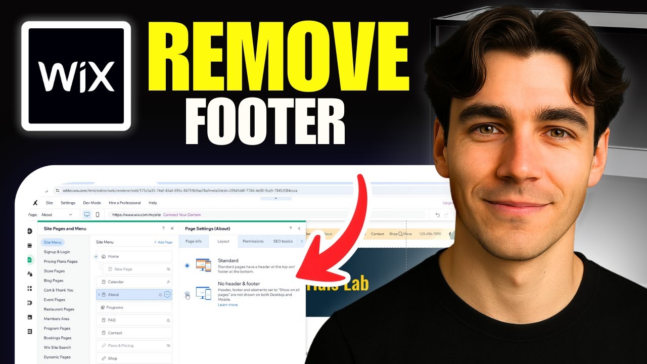 How To Remove Footer On Wix Website (Tutorial 2026)